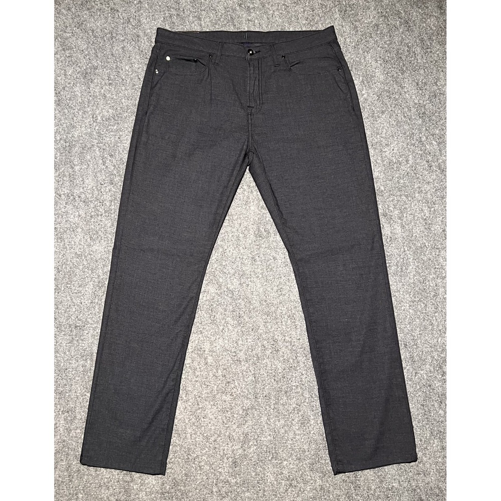 Johnnie O Pants 34x34 Men Straight Cotton Preppy Comfort Dark Gray 31" Inseam